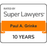Paul Grinke Rated by Super Lawyers 10 Years