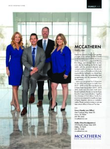 McCathern Family Law in Local Profile Magazine
