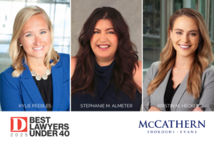 Stephanie Almeter, Kylie Peebles, Kristin Hecker D Magazine 2025 Best Lawyers Under 40